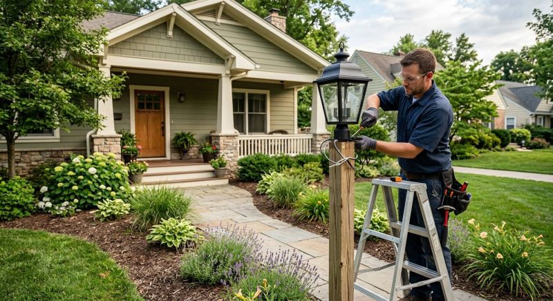 Garden Lighting Installation in Orem, UT