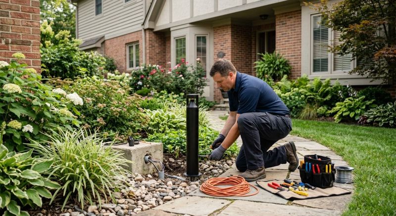 Fence Lighting Installation in Denver, CO